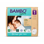 Bambo Nature Talla 1 XS 22 Pañales | Pañales Ecológicos Ultrasuaves para Recién Nacidos
