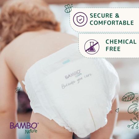 Bambo Nature Talla 5 Ecológicos (12-18 kg) Pack Ahorro 44 Pañales (2x22) – Protección Natural Premium y Máxima Comodidad
