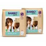 Pack Ahorro Bambo Nature Talla 5 Ecológicos 44 Pañales (2x22) | Protección Natural y Máxima Comodidad