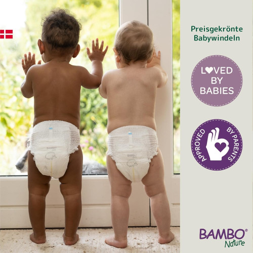 Bambo Nature Pants Entrenamiento Ecológicos Talla 4 (9-16 kg) Pack Ahorro 40 Uds (2x20) – Tipo Braguita, Natural y Fácil de Usar