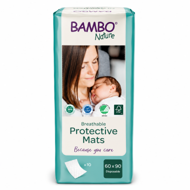 Protector de Cama Anti Fugas Bambo Nature 60x90 cm 10 Unidades | Alta Absorción y Protección Diaria