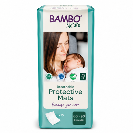 Protector de Cama Anti Fugas Bambo Nature 60x90 cm 10 Unidades | Alta Absorción y Protección Diaria