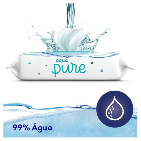 Toallitas Dodot Aqua Pure con Tapita Pack Ahorro 576 Uds (12x48) – Máxima Pureza y Suavidad para tu Bebé