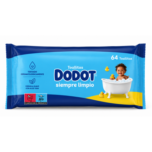 Toallitas Dodot Azul Pack 960 Toallitas (15x64) – Limpieza Suave y Protección para la Piel