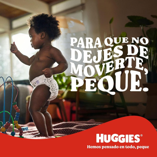 Huggies Little Movers Talla 3 (4-9 kg) Pack Ahorro 168 Pañales (3x56) – Libertad de Movimiento y Máxima Protección
