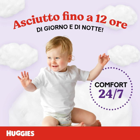 Huggies Little Movers Talla 4 (7-18 kg) Pack Ahorro 150 Pañales (3x50) – Libertad de Movimiento y Protección Total