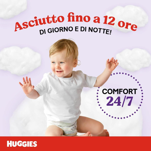 Huggies Little Movers Talla 4 (7-18 kg) Pack Ahorro 150 Pañales (3x50) – Libertad de Movimiento y Protección Total