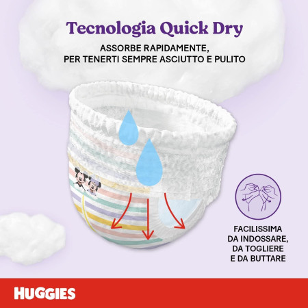 Huggies Little Movers Talla 4 (7-18 kg) Pack Ahorro 150 Pañales (3x50) – Libertad de Movimiento y Protección Total