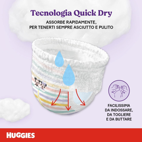 Huggies Little Movers Talla 4 (7-18 kg) Pack Ahorro 150 Pañales (3x50) – Libertad de Movimiento y Protección Total