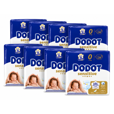 Dodot Sensitive Talla 0 Recién Nacido – Máxima suavidad y protección delicada para los primeros días de tu bebé