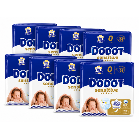 Dodot Sensitive Talla 0 Recién Nacido – Máxima suavidad y protección delicada para los primeros días de tu bebé