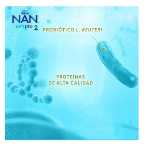 Nestlé NAN Optipro 2 Formato Ahorro 1,2 kg – Leche de Continuación Desde los 6 Meses
