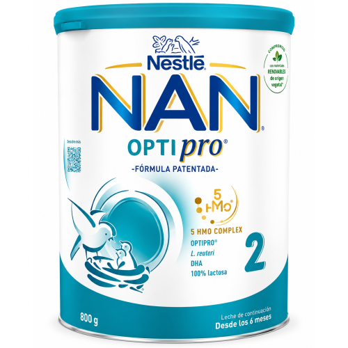 Leche continuación NAN OPTIPRO 2 6-12 meses Nestlé – Nutrición avanzada para bebés