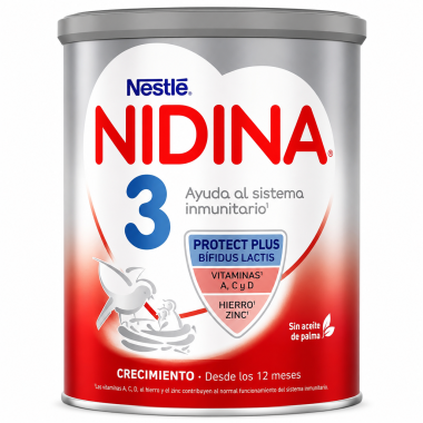 Leche de crecimiento Nestlé NIDINA 3 Premium +12 meses | Leche bebé fórmula crecimiento etapa 3