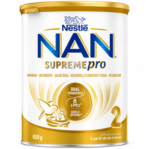 Leche Continuación Nestlé NAN SUPREME PRO 2 6-12 meses | Fórmula Bebé Premium