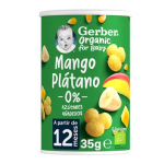 Gerber Organic Mango Plátano 35 g – Snack Ecológico Desde 12 Meses