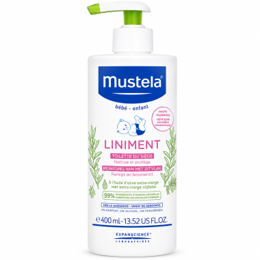 Mustela Linimento 400 ml – Limpieza, Protección y Cuidado Natural para el Culito del Bebé
