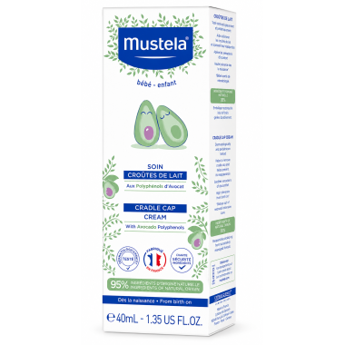 Mustela Crema Costra Láctea 40 ml – Cuidado Suave y Protección para el Cuero Cabelludo del Bebé