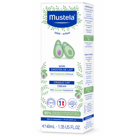 Mustela Crema Costra Láctea 40 ml – Cuidado Suave y Protección para el Cuero Cabelludo del Bebé