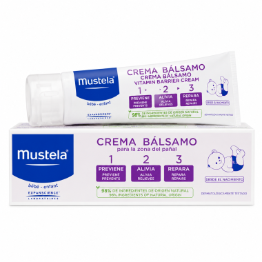 Mustela Crema Bálsamo Pañal 1·2·3 – Previene, Alivia y Repara Irritaciones y Rojeces
