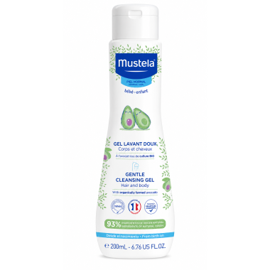 Mustela Gel Lavante Doux 200 ml – Limpieza Suave para Cuerpo y Cabello del Bebé