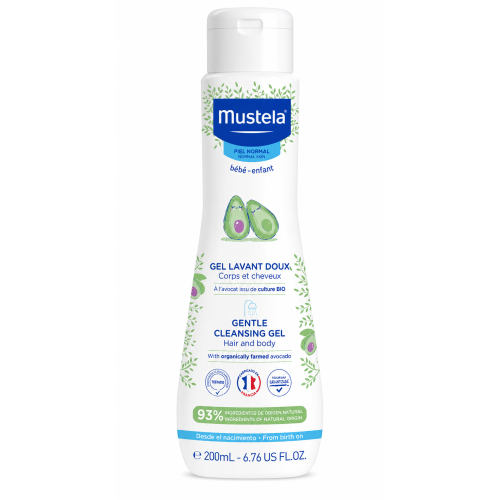 Mustela Gel Lavante Doux 200 ml – Limpieza Suave para Cuerpo y Cabello del Bebé