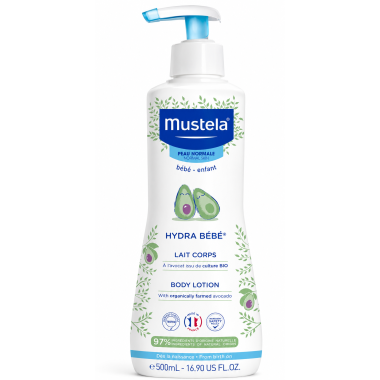 Hydra Bebé Leche Corporal Mustela 500 ml| Hidratación Diaria para Bebés