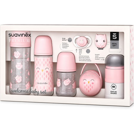 Set Welcome Baby Bonhomia Suavinex – Kit Completo Recién Nacido con Biberones, Chupete y Accesorios