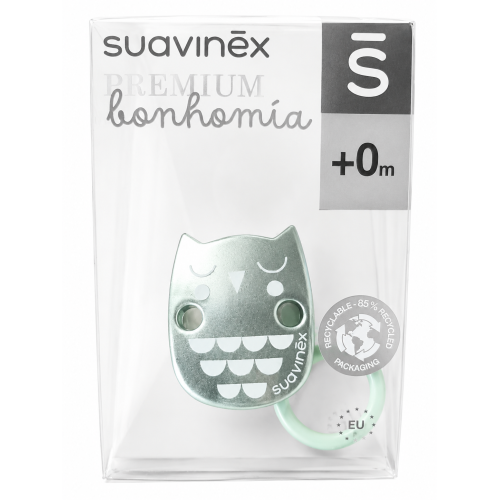 Pack Suavinex Premium Bonhomía Verde – Biberón, Chupetes, Broche y Mordedor para Bebé +0 Meses