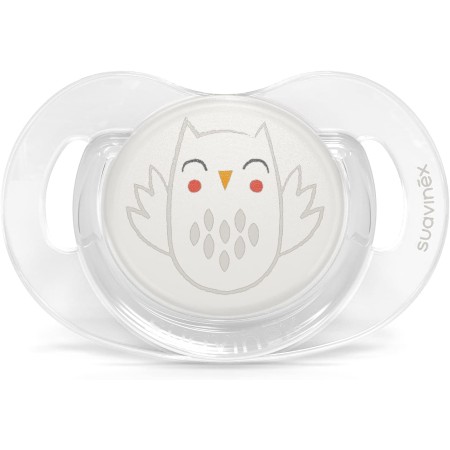Pack Suavinex Glow Blanco – Vaso Anticólico 150 ml, Chupete SX Pro 6-18m y Cadenita de Tela