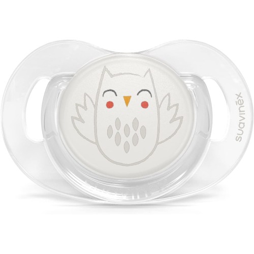 Pack Suavinex Glow Blanco – Vaso Anticólico 150 ml, Chupete SX Pro 6-18m y Cadenita de Tela
