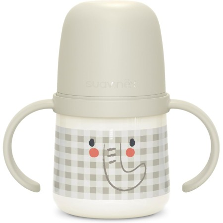 Pack Suavinex Glow Blanco – Vaso Anticólico 150 ml, Chupete SX Pro 6-18m y Cadenita de Tela