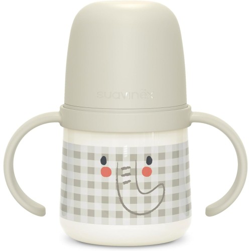 Pack Suavinex Glow Blanco – Vaso Anticólico 150 ml, Chupete SX Pro 6-18m y Cadenita de Tela