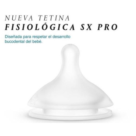 Biberón Suavinex SX Pro Pack 2 x 360 ml flujo denso Violeta y coral  | Biberón fisiológico bebé cereales