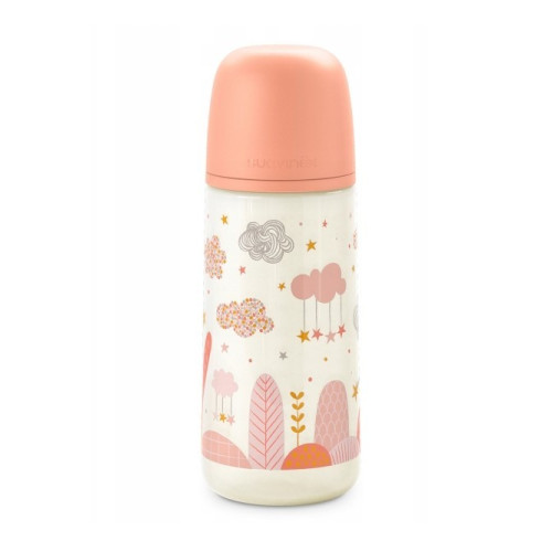 Biberón Suavinex SX Pro Pack 2 x 360 ml flujo denso Violeta y coral  | Biberón fisiológico bebé cereales