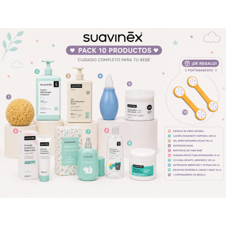 Pack Súper Ahorro Suavinex 10 Productos – Higiene y Cuidado Completo para Bebé
