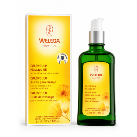 Aceite para Masaje de Caléndula 100 ml Weleda – Relajación y Cuidado Natural para Bebé