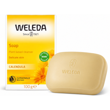 Jabón Vegetal de Caléndula 100 g Weleda – Limpieza Suave y Natural