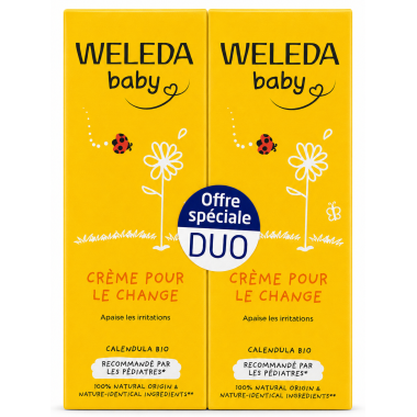 Pack Duplo Crema Pañal Caléndula 75 + 75 ml Weleda – Protección y Ahorro para la Zona del Pañal