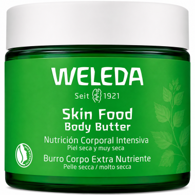 kin Food Body Butter Nutrición Corporal Intensiva 150 ml Weleda – Piel Suave y Profundamente Nutrida