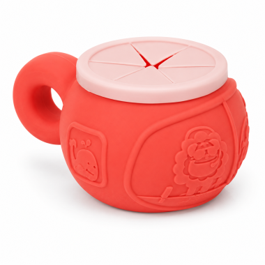 Snack Cup de Silicona para Bebé – Aprende a comer solito sin derrames y con total seguridad.