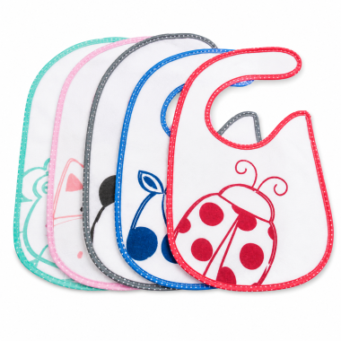 Pack de Baberos para Bebé – Protección, suavidad y divertidos diseños para cada comida.