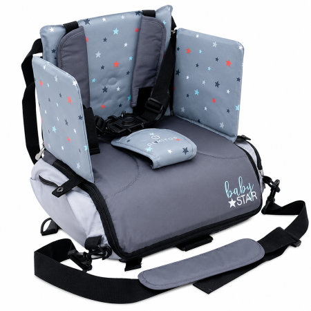 Asiento Elevador Plegable con Bolsillos Olmitos Baby Ligero y Portátil +6m
