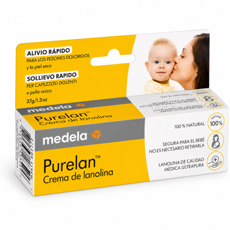 Medela Purelan Crema de Lanolina 37 g – Alivio Rápido para Pezones Sensibles y Piel Seca