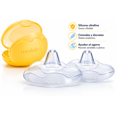 Pezoneras Medela Contact 2 Uds | Tallas S, M y L Lactancia