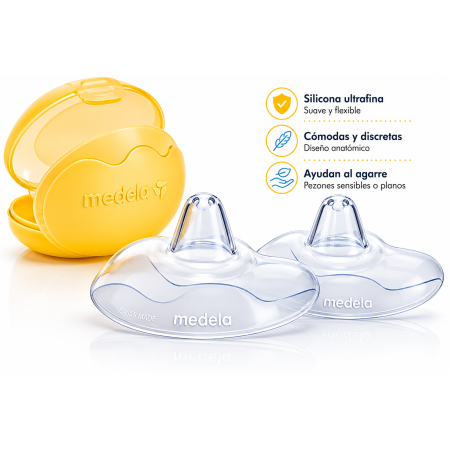 Pezoneras Medela Contact 2 Uds | Tallas S, M y L Lactancia