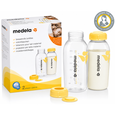 Pack 2 Biberones Medela 250ml | Leche Materna Bebé