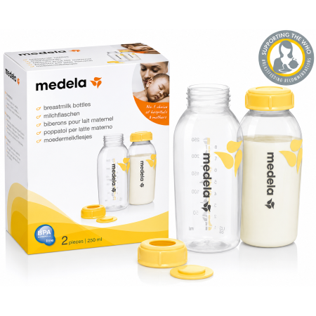 Pack 2 Biberones Medela 250ml | Leche Materna Bebé