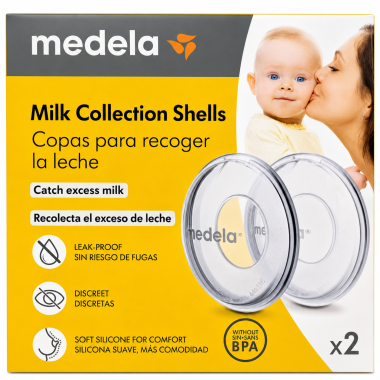 Copas Recolectoras de Leche Materna Medela Milk Collection Shells – Protección Antifugas y Máxima Comodidad
