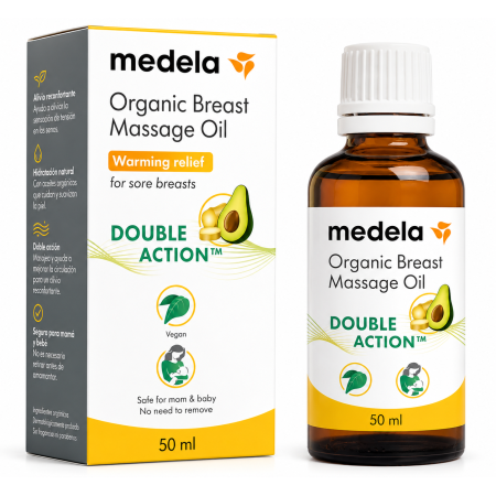 Aceite Orgánico Masaje de Pecho Medela 50ml | Lactancia Natural